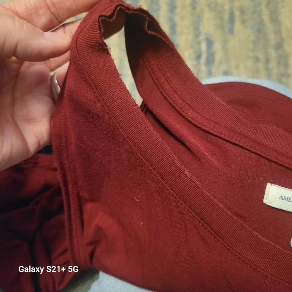 American Eagle Outfitters size XL Women's Sleeveless Burgundy Top - Picture 5 of 5